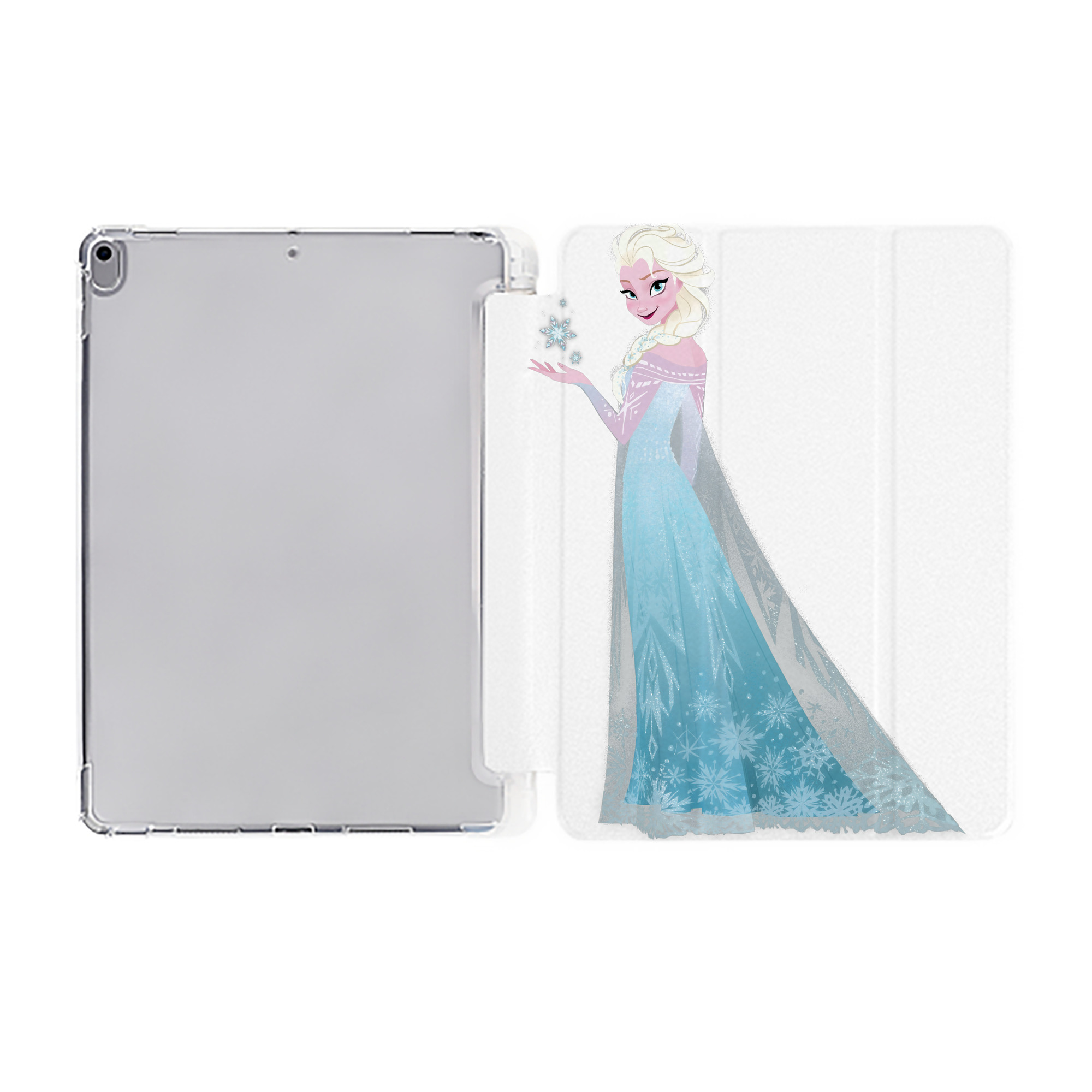 （画像用） アナと雪の女王 アンナ エルサ Frozen Anna Elsa IPad ケース ペン収納付き 三つ折りスタンド PUレザー×シリコン 対応機種9.5/10.5/10.9インチ